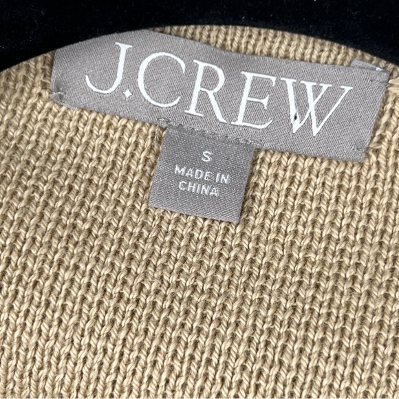 J CREW Women’s Size S Knit Cardigan. Camel Color. Gold buttons. Pockets. - Picture 7 of 12